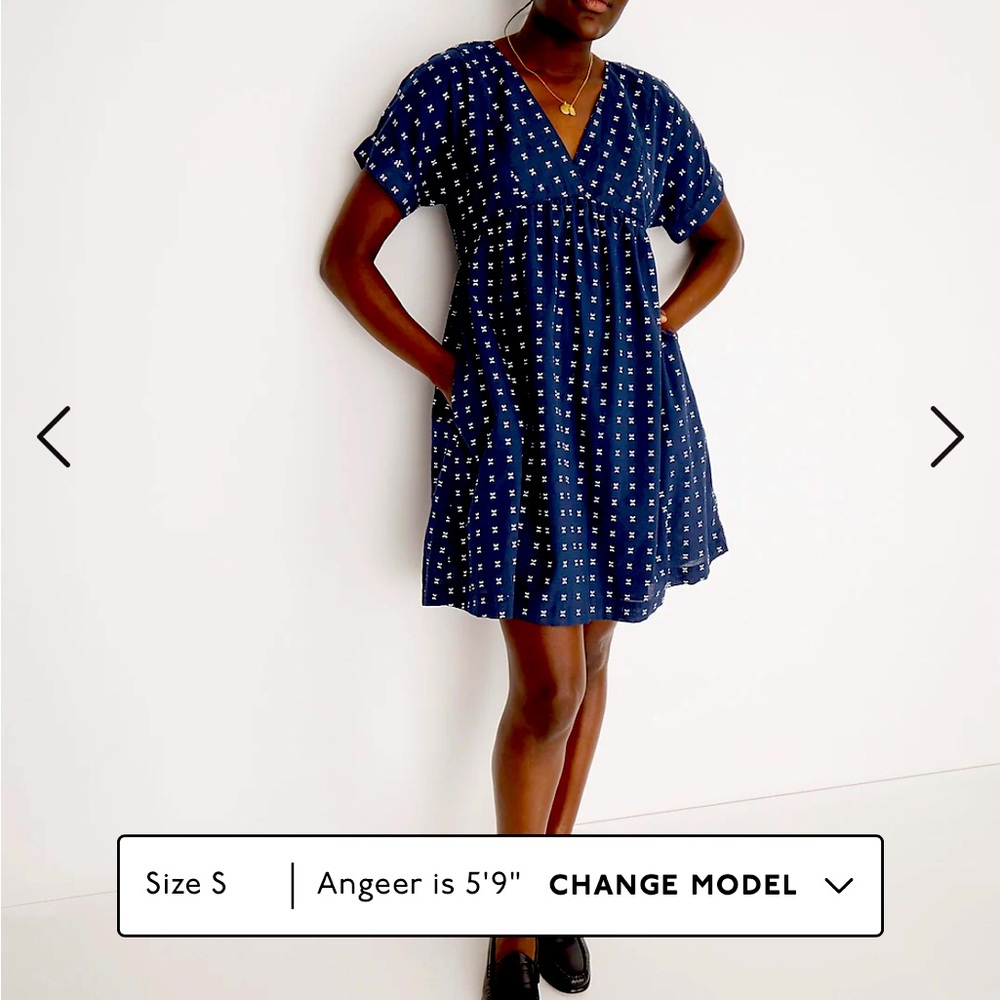 Madewell Doleman-Sleeve Mini Dress